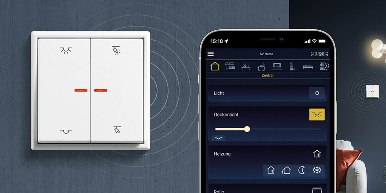 KNX RF Taster bei Müller & Grimm Elektrobau GmbH in Heigenbrücken